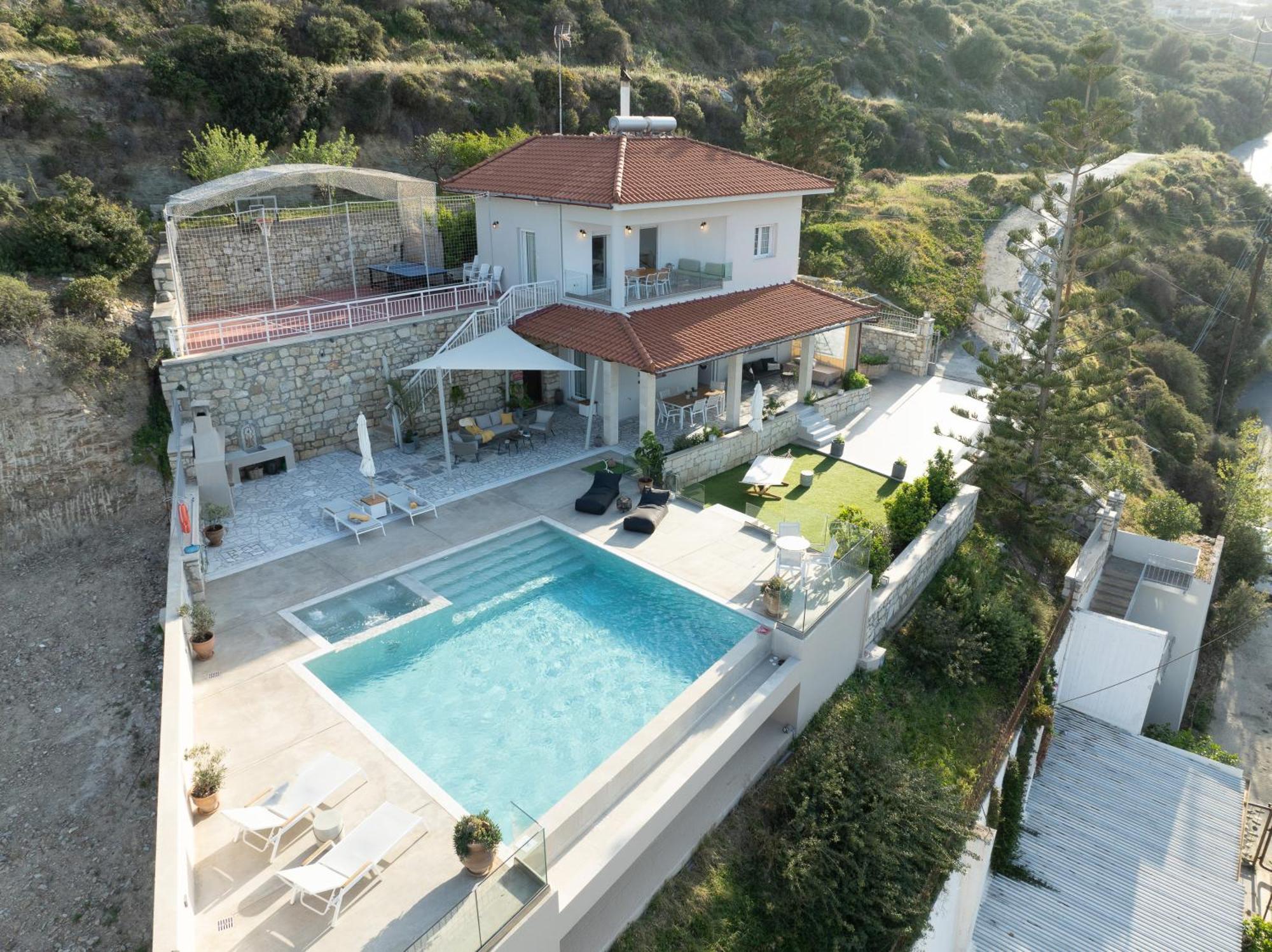 Amazing View Villa Aliki With Infinity Pool & Spa 리가리아 외부 사진