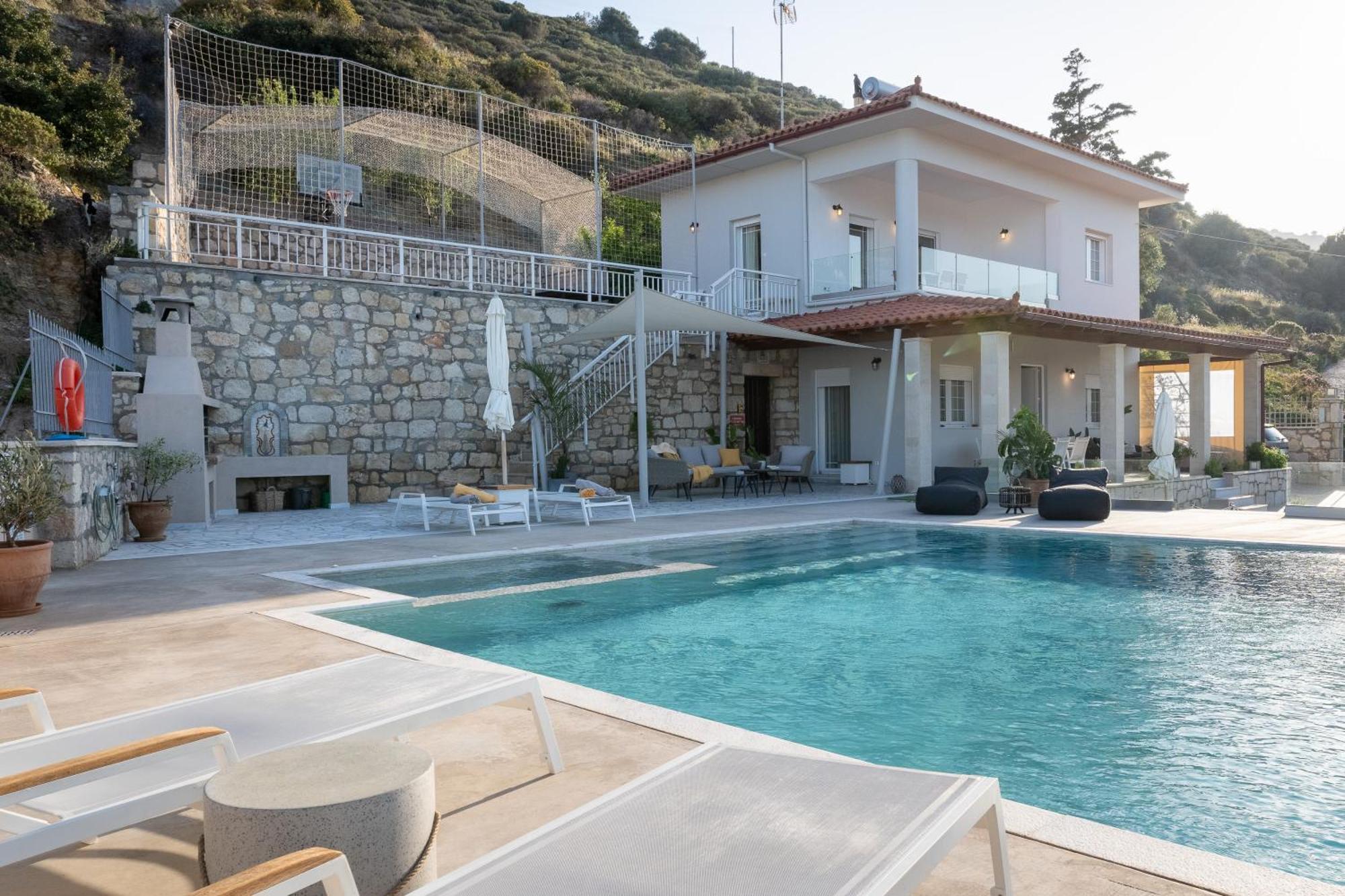 Amazing View Villa Aliki With Infinity Pool & Spa 리가리아 외부 사진
